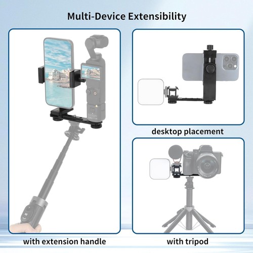 Phone Holder Mount for DJI Osmo Pocket 3, Universal Cell Phone Mount Expansio... - Foto 2 di 7