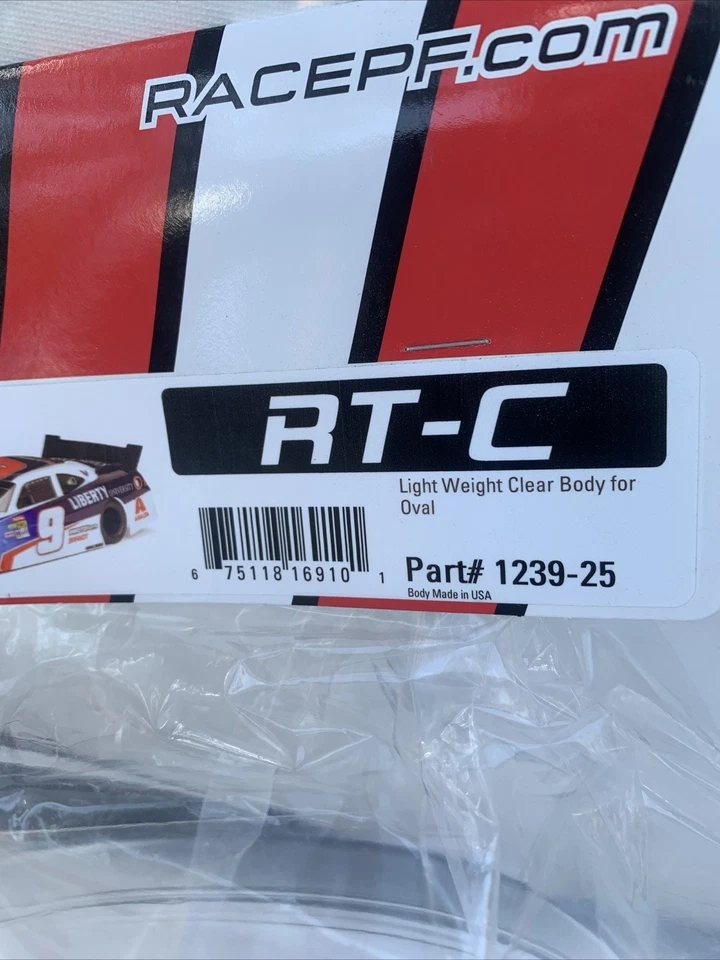 PROTOform RT-C Light Weight Clear Body for Oval 1239-25 NEW - Image 3 of 4