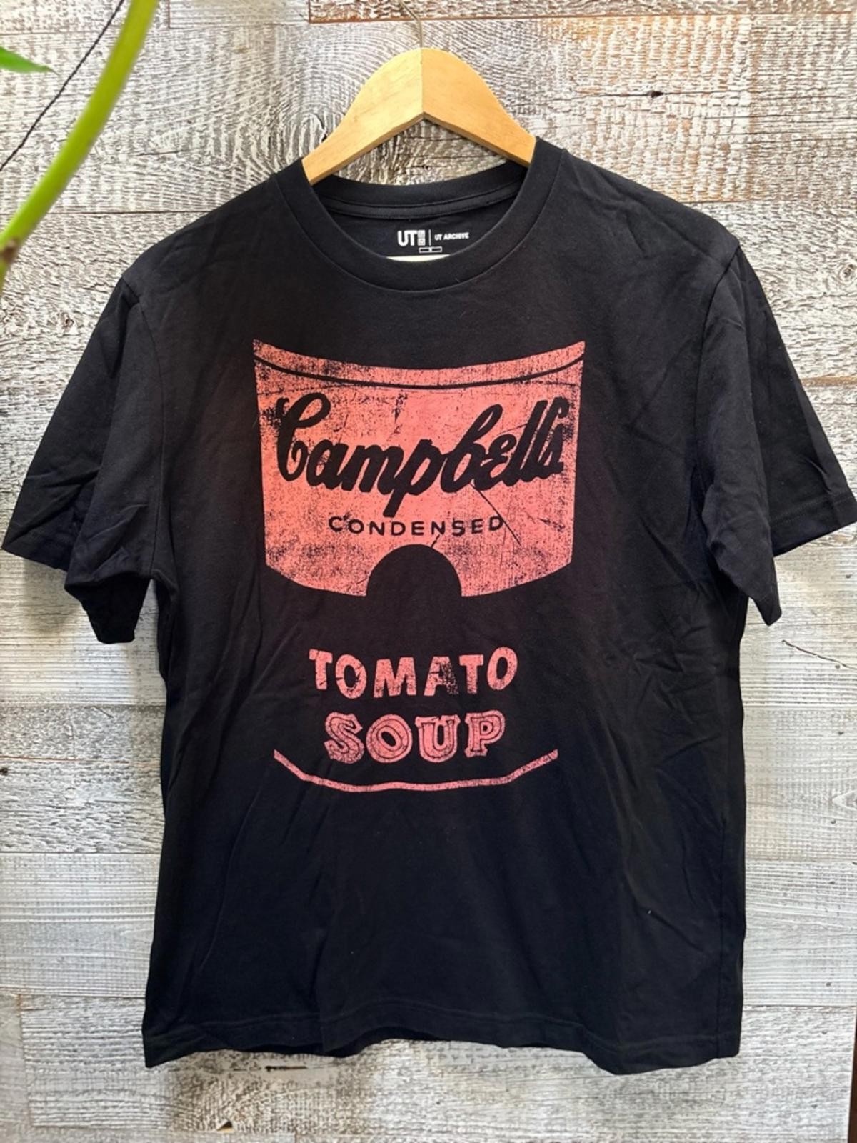 UT by Uniqlo Archive x Andy Warhol - "Campbell's Soup" Graphic Tee - LG M, Black