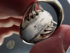 Vtg Sterling Silver Dome Ring, Signed BL, Size ~7, 10.3g — photo 6