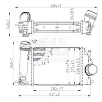 LadeluftküHler FüR Nissan Qashqai II Renault Kadjar 14- 14461BD70A