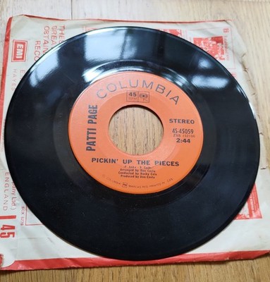 Patti Page - Pickin' Up The Pieces on Columbia 45-45059