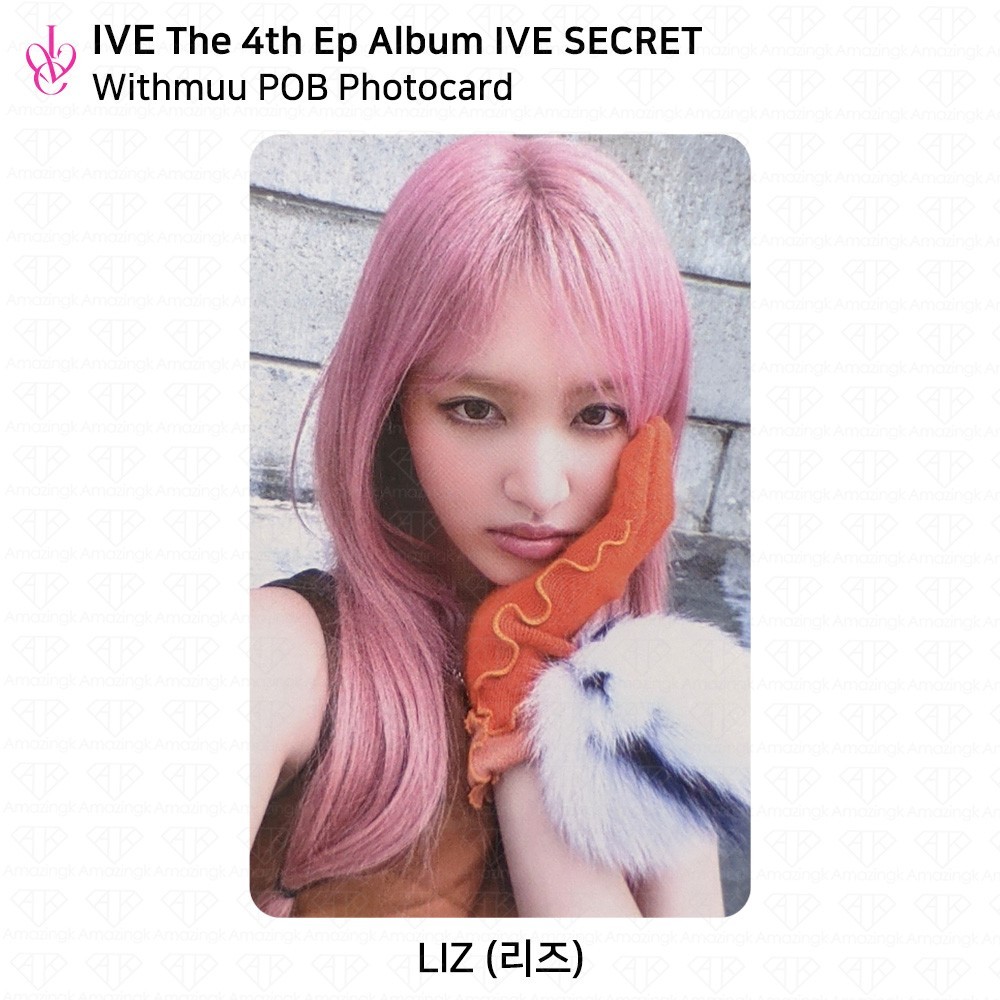 IVE 4th EP Album IVE SECRET Withmuu POB Photocard WONYOUNG REI LIZ
