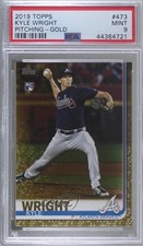 2019 Topps Gold 1586/2019 Kyle Wright #473 PSA 9 MINT 4al