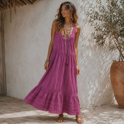 NEW Spell and The Gypsy Dress Womens Small Serendipity Lace Sundress Maxi Boho