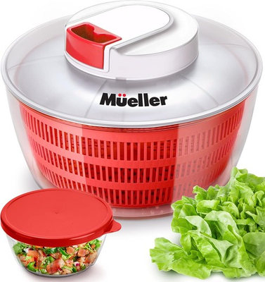 #ad Salad Spinner with QuickChop Pull Chopper Vegetable Washer with Bowl $17.99