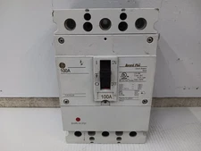 GE Record Plus 100 Amp Circuit Breaker 3 Pole 600Y/347 VAC 100kA FBH36TE100RV