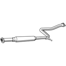 WALKER Mittelschalldämpfer Schalldämpfer für Nissan Almera I Hatchback N15 21230