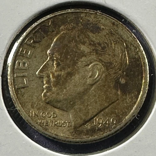 1949-S Roosevelt Dime — photo from the most recent tracked eBay sale