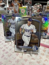 2025 Bowman Mega Box JAC CAGLIANONE Chrome Mojo Ref Prospect Cards Royals +1