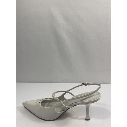 Marc Fisher Remmi Shoes Women's Size 11 White Slingback Pointed Toe Heels New