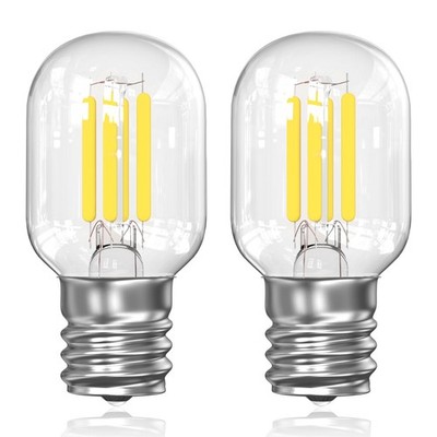 LED Microwave Light Bulbs Range Hood 40W Equivalent E17 Appliance Bulb Compat...