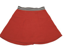 Crewcuts J Crew Girls Size 6-7 Red Blue Stripe Waistband Skirt