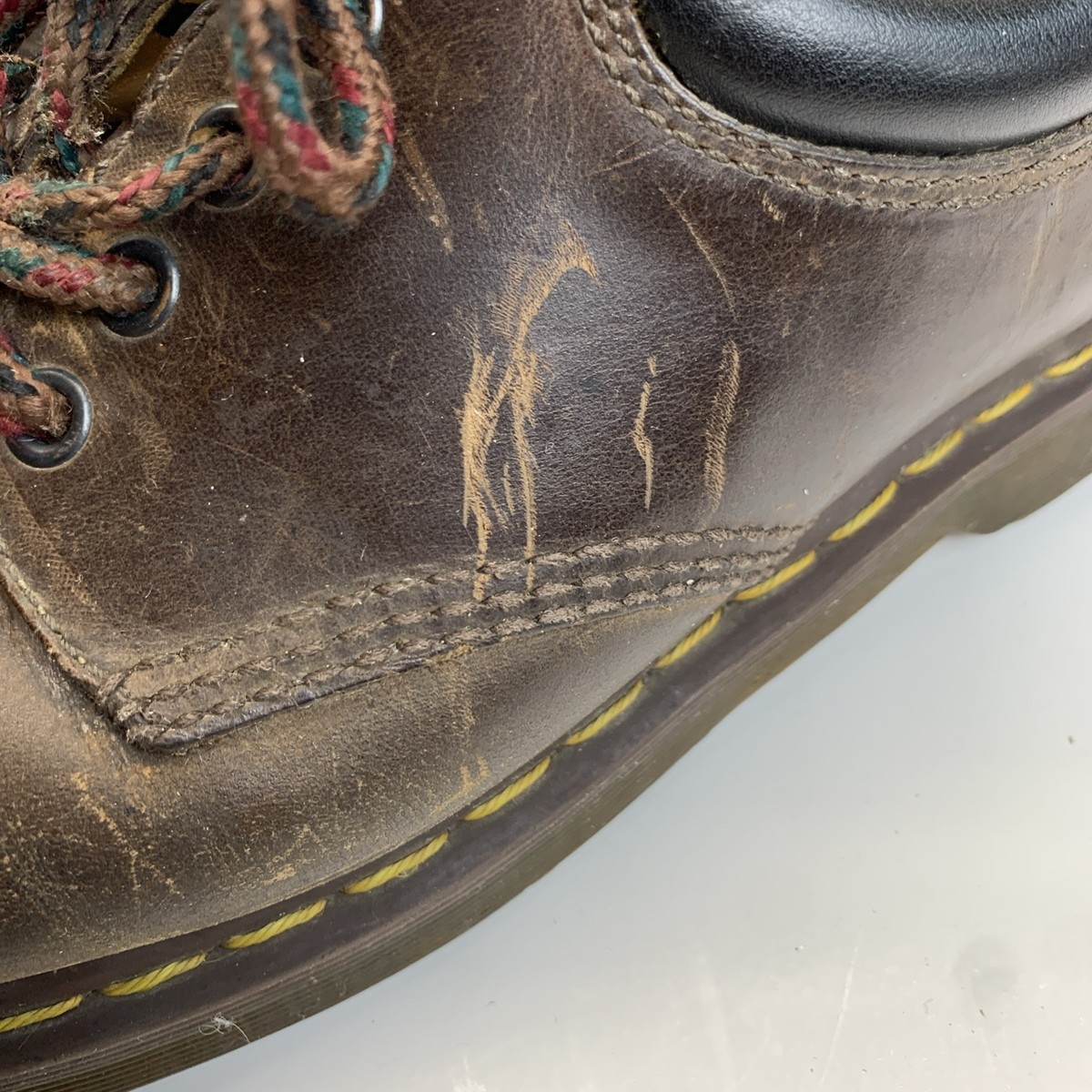 Dr. Martens 8053 Dark Brown Gaucho Crazy Horse Leather 5-Eye Air Wair Mens 12 Dr. Martens 8053 Crazy Horse Casual Shoes | Boot World main image 4