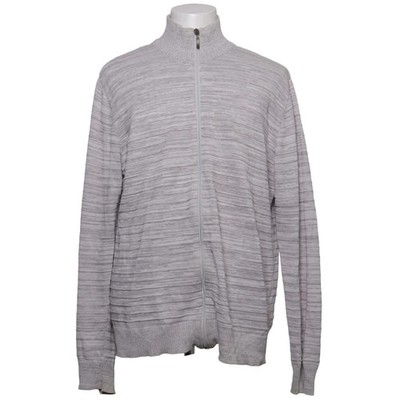 Coney Island, Strickjacke, Herren, Größe: XXL, Grau/Weiß, Baumwolle #b2u