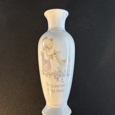 Precious Moments Porcelain Bud Vase 1985  To My Dear & Special Friend   Vintage