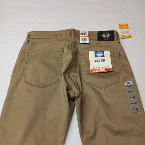 Dockers Pants Men's 32x32 Beige Straight Fit All Seasons Tech Jean Cut Pockets - Picture 9 of 9