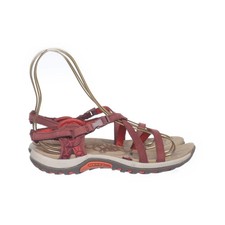 Merrell, Sandalen, Größe: 38, Leder, Braun/Rot, Damen #beX