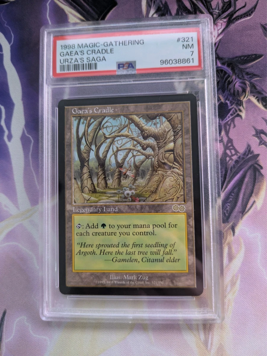 マジック：ザ・ギャザリング Gaea's Cradle #321 Urza's Saga PSA 8 Preços baixos em Gaea's Cradle Magic: The Gathering RARO