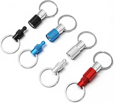 Quick Release Keychain for Men, 4 Pack Detachable Key Ring Quick Release