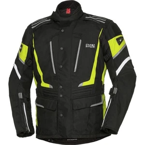 Ixs Powells-ST Tour Motorcycle Jacket Mens Black Fluo Yellow