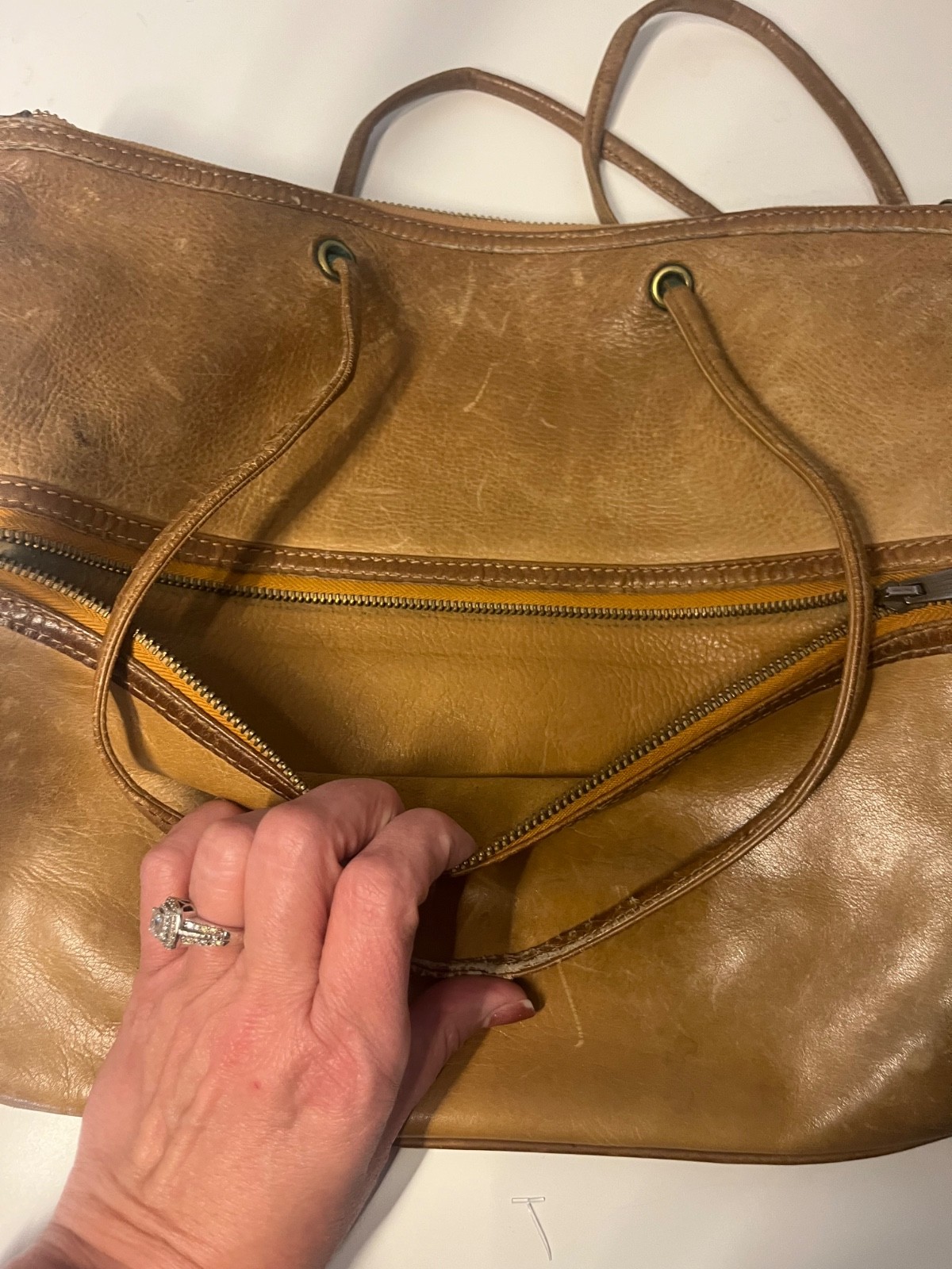 Vintage 1960 Lee Stemer Genuine Leather Tote Bag thumbnail 5