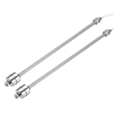 Float Switch 250mm Rod 220V 0.5A Vertical Single Tank Liquid Level Sensor 2 Pcs