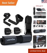 Squat Pad Set - Foam Barbell Pad for Squats Cushion, Lunges  Bar Padding for...