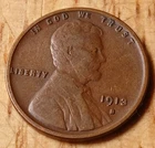 Lincoln Wheat Cent 1913 S VG ++#22