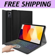 Backlit Touchpad Keyboard Case for Xiaomi Redmi Pad SE 11”, Modern Protection