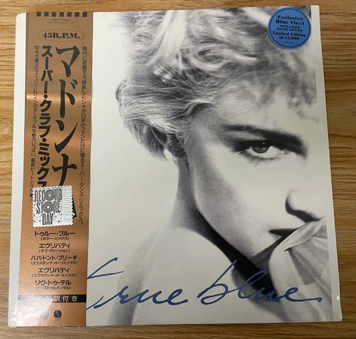 MADONNA JAPAN TRUE BLUE 12'' BLUE VINYL LP  PROMO 1986 - Sealed