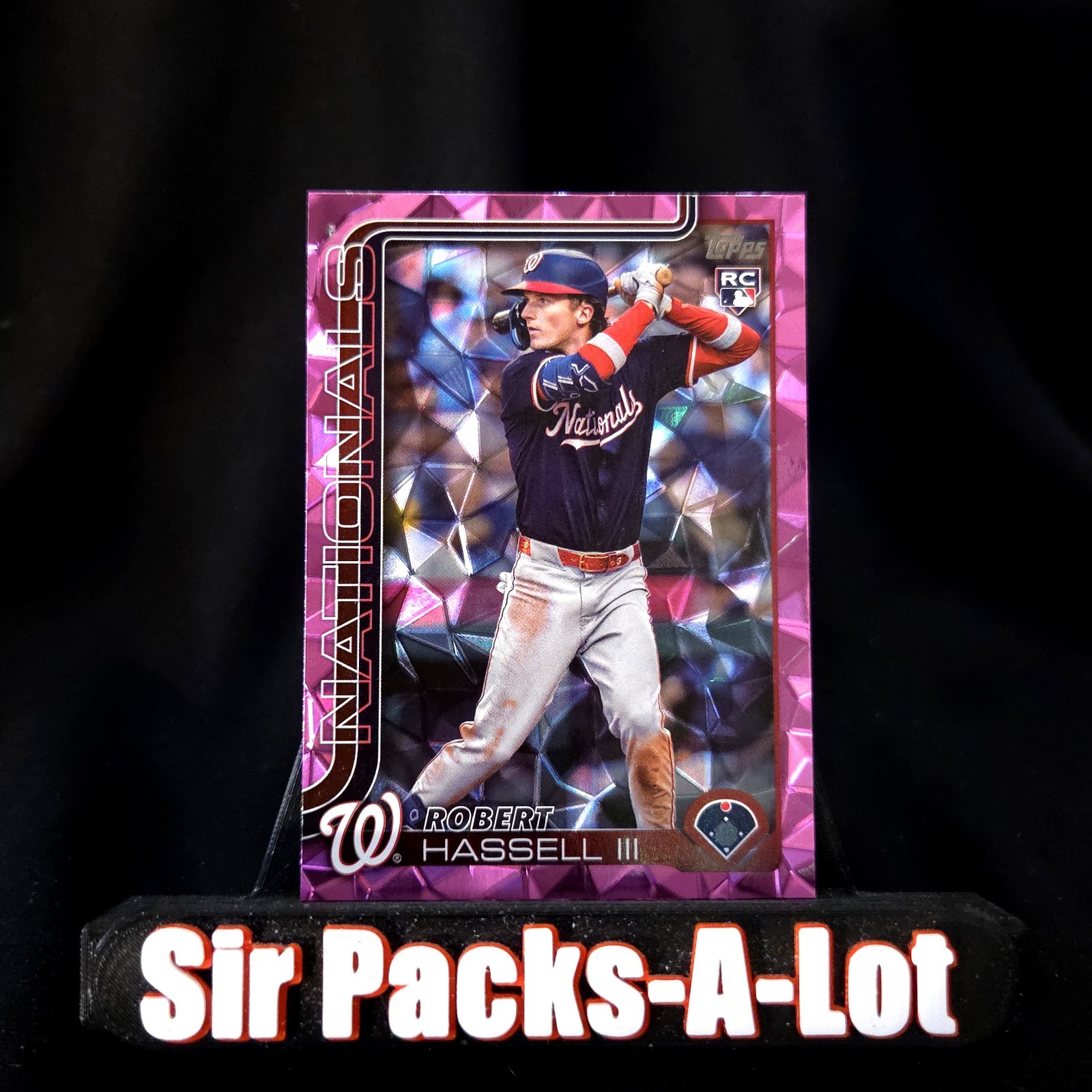 Robert Hassell III 2025 Topps Update Series #US109 Pink Diamante Foil (RC)