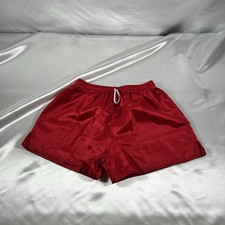 Size Large Russell Athletic RED nylon shiny Glanz Vintage Y2K Shorts