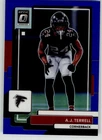 2022 Donruss Optic Football Blue A.J. Terrell #10
