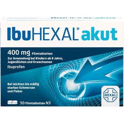 HEXAL AG IBUHEXAL akut 400 Filmtabletten 50 St PZN 03161577