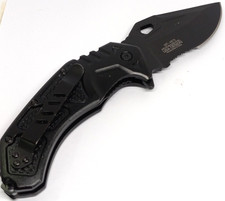 MTech USA Design MT-A873 Black Spring Assisted Folding Knife 5" Closed Ballistic