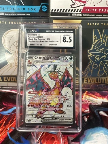 2023 Pokémon Charizard Black Star Promo - #056 Charizard Premium CGC 8.5