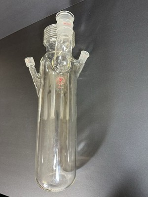 Ace Glass 500 ml Multi-Neck Cylindrical Distillation Vessel/Receiver Flask