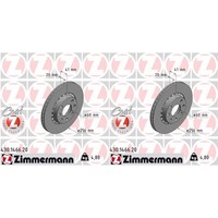 2X Zimmermann 256Mm Bremsscheiben Vorne Passend FüR Opel Astra Corsa Tigra Vectr