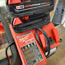 Milwaukee M12 M18 Charger 48-59-1812 With 2 M18 2.0 Ah RedLithium Batteries Lot