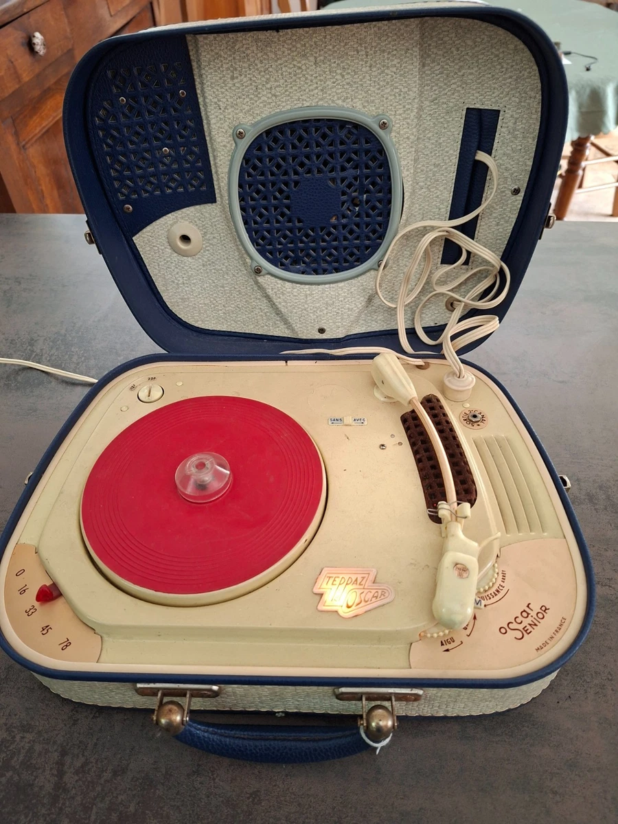 Tourne disque Teppaz Oscar Senior Vintage 1962 - 220 volts fonctionne !