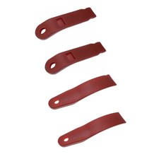 Seat Belt Sleeve Kit Front Coupe Hatchback Mustang 1979-1989 Scarlet Red 87...