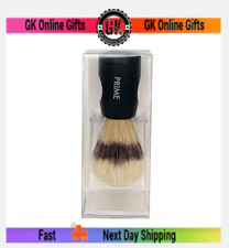 Luxury German Made Prime Shaving Brush With Stand - Gift Ideas (Black Handle)