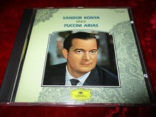 CD--SANDOR KONYA--SINGS--PUCCINI  ARIAS--Sehr gut !--Made in Japan--DGG--!--