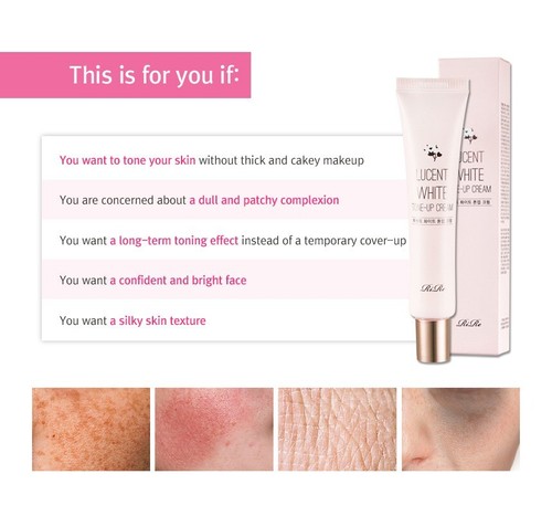 Crema tonificadora blanca RiRe Lucent 40 ml/blanqueadora, arrugas, hidratante/NO.1 hecha en Corea - Imagen 5 de 15