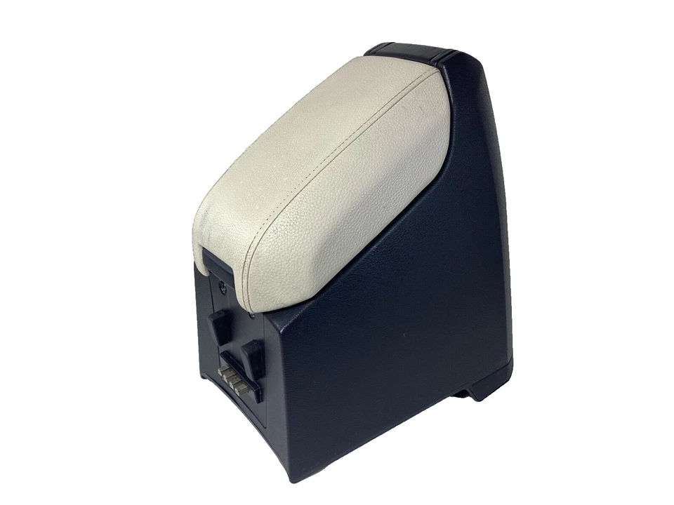 Volvo XC90 2003-2014 consola central reposabrazos tapa cubierta marfil/grano madera OEM Foto 2 de 4