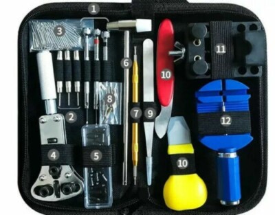 147Pc Watch Battery Change Repair Tool Band Pin Remover Back Case Opener Kit