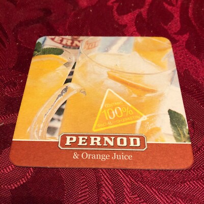BREWERIANA - PERNOD & ORANGENSAFT - 100% SOZIALCHEMIE - BIERDECKEL - T1