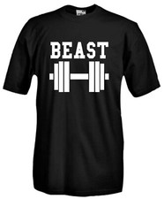 T-Shirt Sport J870 Beast pesi palestra bilancere body building Culturismo