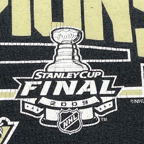 Penguins 2009 Stanley Cup Champions T-Shirt - Reebok Hockey - Mens XL Tee - VGUC - Picture 7 of 13